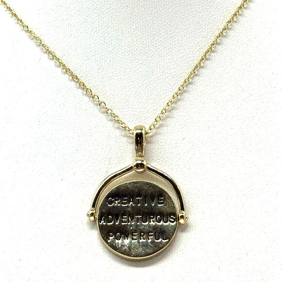 Rachel Roy Inspirational Spin Pendant with Purple Crystal - Picture 4 of 6